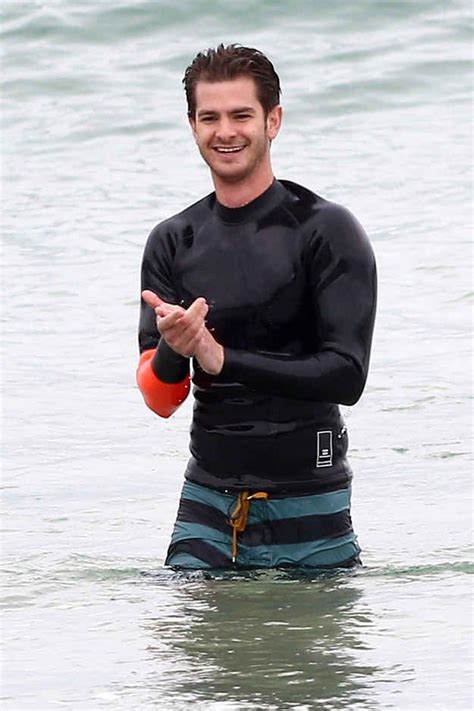 Andrew Garfield Wet In The Pool Scans Naked Male Celebrities