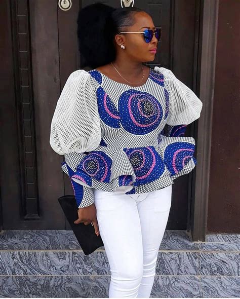 Estilos De Top Peplum De Ankara Aso Ebi Ltimos Estilos De Ankara