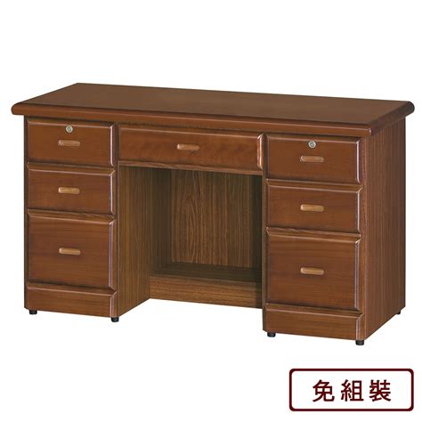 As 巴德樟木色42尺辦公桌 1285x59x76cm As Design 雅司家具