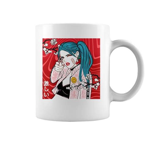 Waifu Hot Anime Girl Illustration Image Japanese Women Coffee Mug Mazezy