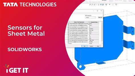 How To Use Sensors For Sheet Metal Solidworks Youtube