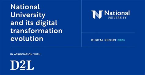 National University And Its Digital Transformation Evolution