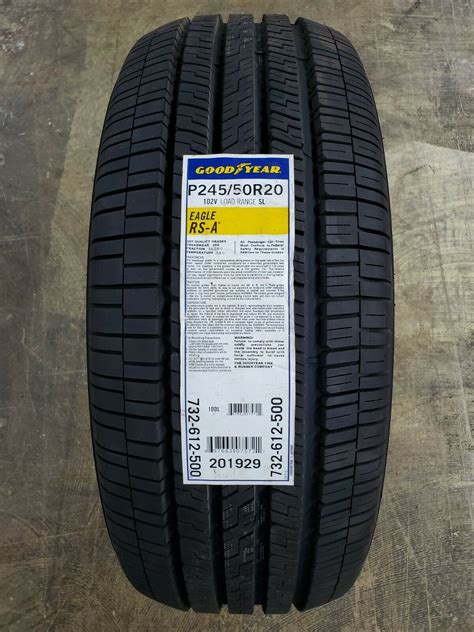 P24550r20 Goodyear Eagle Rs A 102v Sl Tires