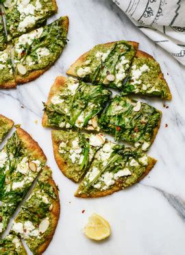 Roasted Broccoli Rabe And Pesto Flatbread Cookie And Kate