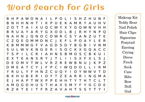 Teenage Word Searches