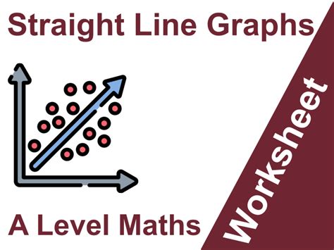 A Level Maths Exam Revision For Straight Line Graphs Teaching Resources