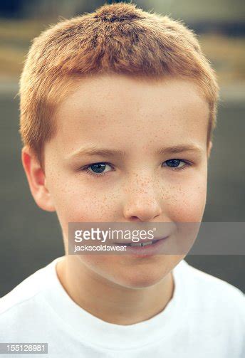 Cute Red Haired Boy High Res Stock Photo Getty Images