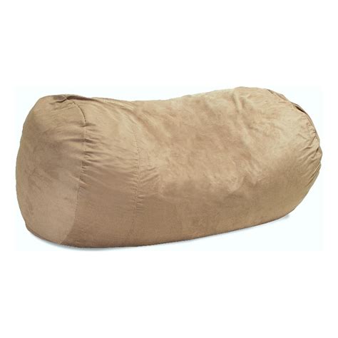 Noble House Baron Traditional 8 Foot Suede Bean Bag In Tuscany