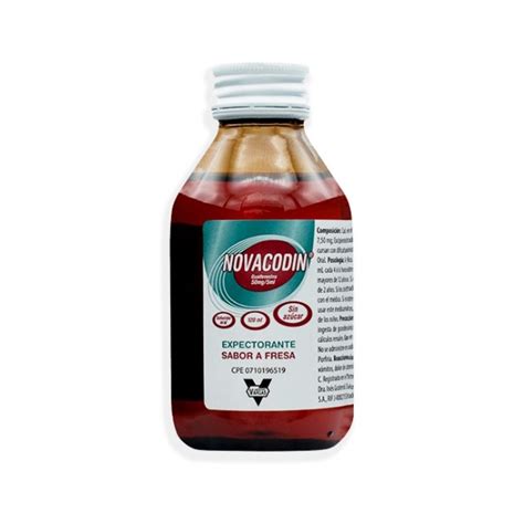 Novacodin Guaifenesina Jarabe Sin Azúcar x 120ml Vargas Farmadon