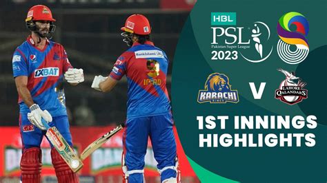 St Innings Highlights Karachi Kings Vs Lahore Qalandars Match