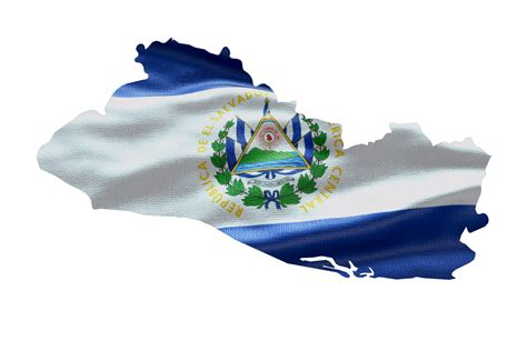 El Salvador Map Outline Icon PNG Alpha Channel Country With National