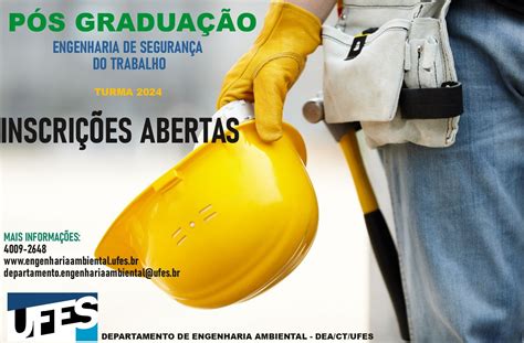 Especialização em Engenharia de Segurança do Trabalho abre vagas para