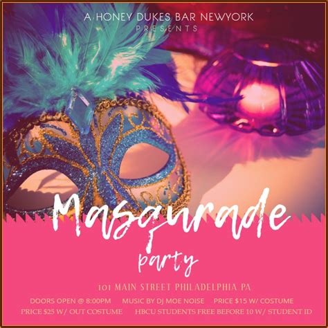 Printable Mardi Gras Invitation Template Template 2 Resume Examples