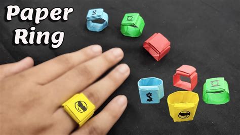 How To Make A Paper Ring Youtube