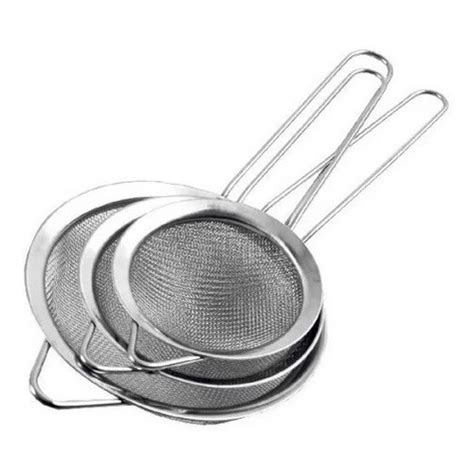 Kit 3 Peneiras Aço Inox Utensílio Cozinha Coador Tam P M G Shopee Brasil