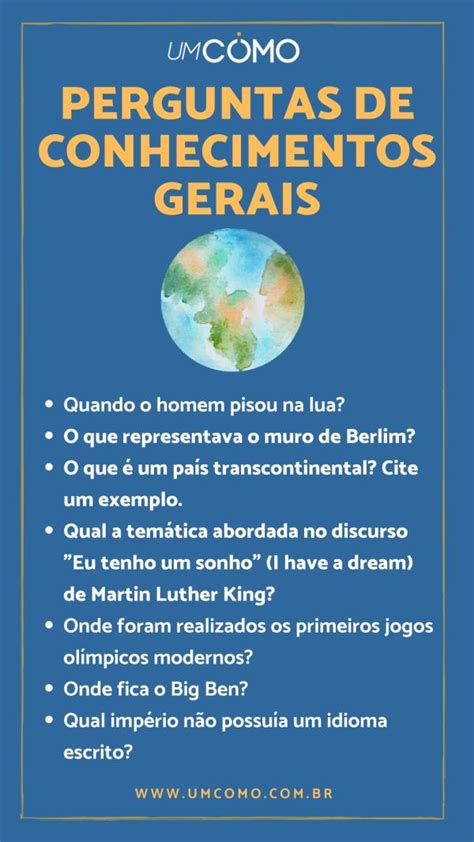 Quiz De Conhecimentos Gerais 0031 Jogo De Perguntas E Respostas No