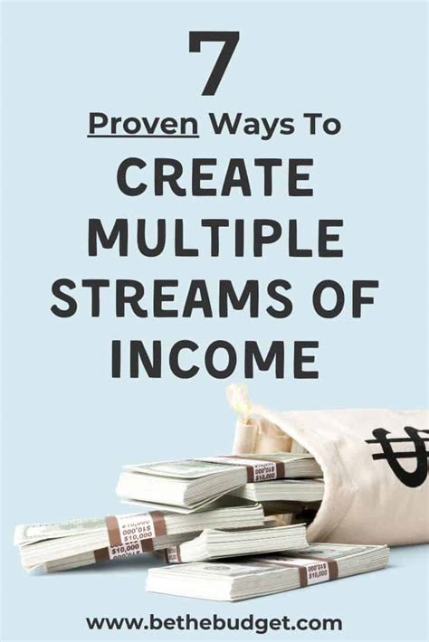 Proven Ways To Create Multiple Streams Of Income Be The Budget