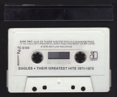 Eagles Their Greatest Hits 1971 1975 1976 ELEKTRA C15 Cassette Tape