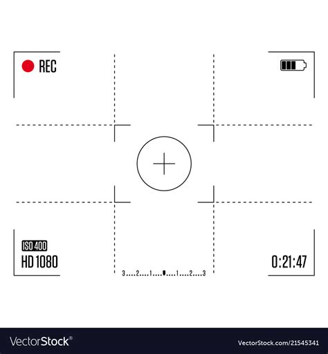 Camera frame viewfinder Royalty Free Vector Image