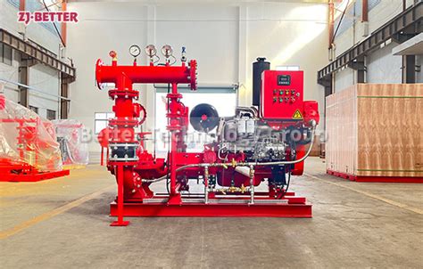 With 750gpm 10bar Diesel Split Case Fire Pump In Fire Fighting Emergency Better Technology Co