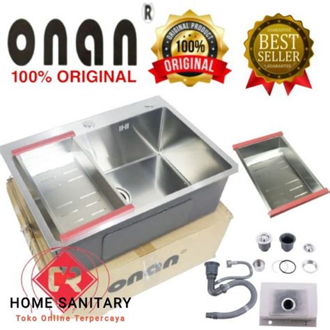 Jual Paket Lengkap Kitchen Sink Onan Paket Kran Flexible Stainless