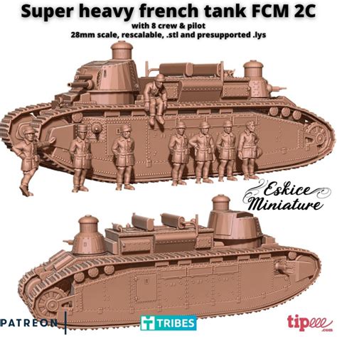 French Fcm 1 Tank