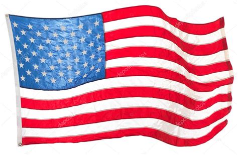 American flag over white background — Stock Photo © Irochka #5131340