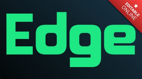 Edge Hulu Logo Text Effect Generator