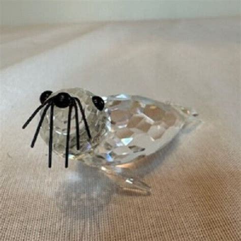 Swarovski Crystal Figurine Large Seal 7646 NR 85 Box Variation 3 Black