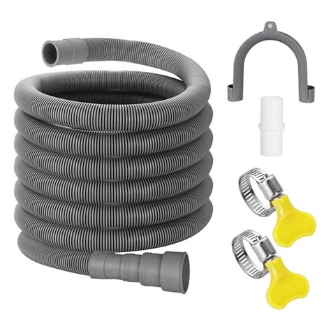 Myla3p Drain Hose Extension Set Universal Washing Machine Hose 10ft Include Bracket Hose