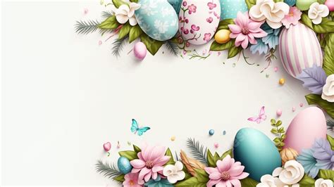 Ostern Vintage Ei Grenze PowerPoint Hintergrund Zum Kostenlosen