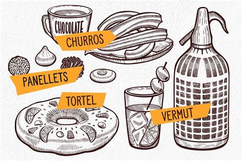 Spanish Food Illustrations | Spanish food, Food illustrations, Illustration