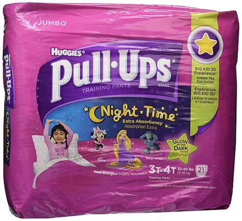 Huggies Pull Ups Night Time Training Pants For Girls Jumbo Pack Size