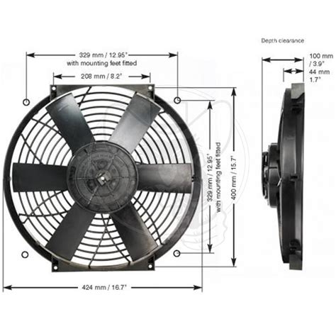 DC0172 DAVIES CRAIG 16 THERMATIC ELECTRIC COOLING FAN 2120 CFM 24V