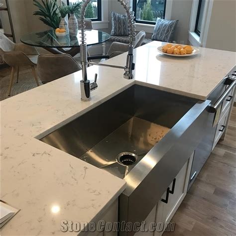 Calacatta Classic Quartz Kitchen Countertop from United States ...