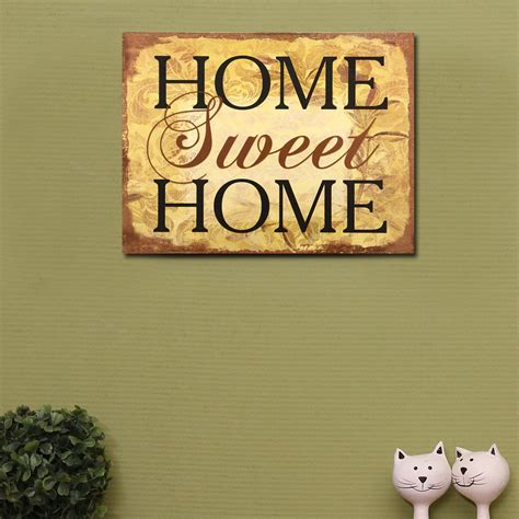 Adecotrading Home Sweet Home Wall Decor And Reviews Wayfair