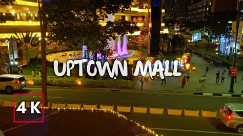 Uptown Mall Bonifacio Global City Christmas Lights Walking Tour Taguig City Youtube