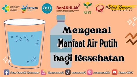 Mengenal Manfaat Air Putih Bagi Kesehatan Rsup Dr Soeradji Tirtonegoro