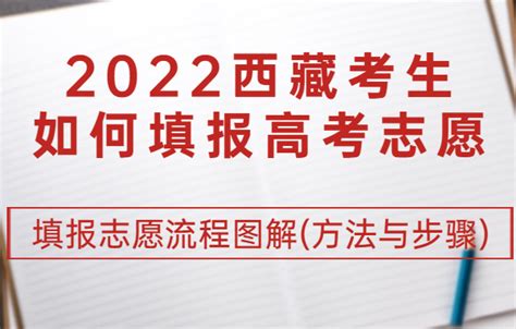 2023西藏考生如何填报高考志愿填报志愿流程图解方法与步骤