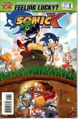 The Cover To Sonic X Comic Book