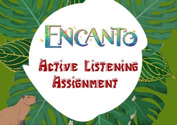 Encanto Active Listening Assignment By Mad S Middle Music Tpt