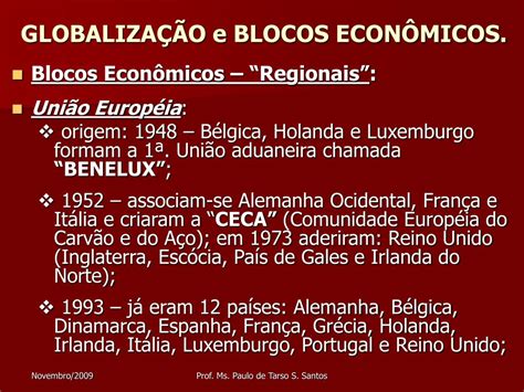 PPT GLOBALIZAÇÃO E BLOCOS ECONÔMICOS PowerPoint Presentation free