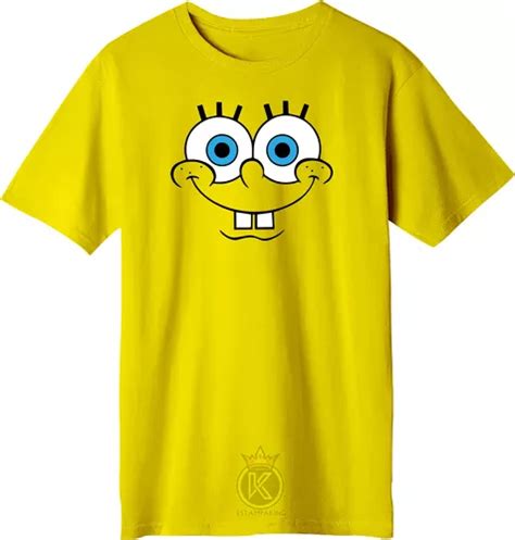 Polera Bob Esponja Fondo De Bikini Estampaking Cuotas Sin Inter S