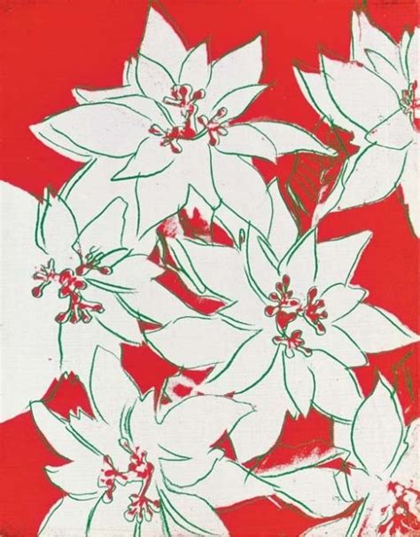 No Brash Festivity, Andy Warhol Christmas Poinsettias © 2012 Andy...