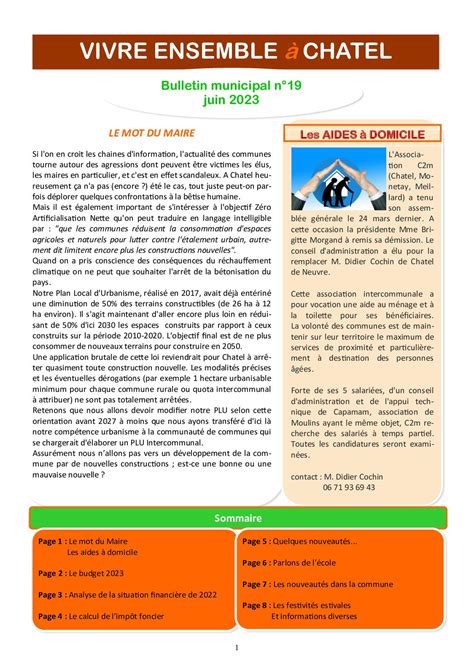 Calaméo Bulletin Municipal Juin 2023