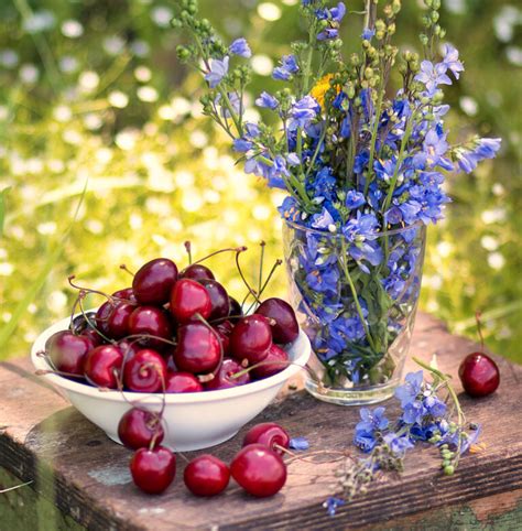 Cherries and Lilac Jigsaw Puzzle