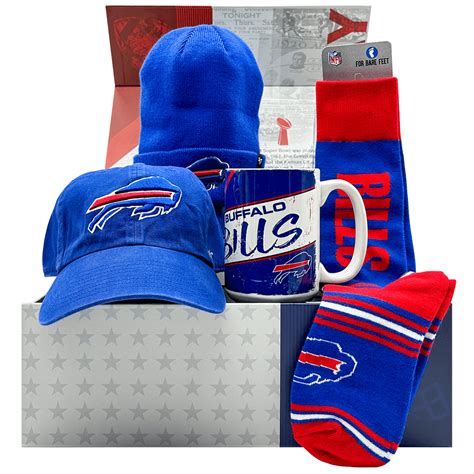 Buffalo Bills Nfl T Box Cap Go Team Socks Ceramic Mug Knit Toque