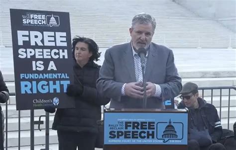 Trialsites Daniel Oconnor Speaks At Supreme Court Free Speech Rally