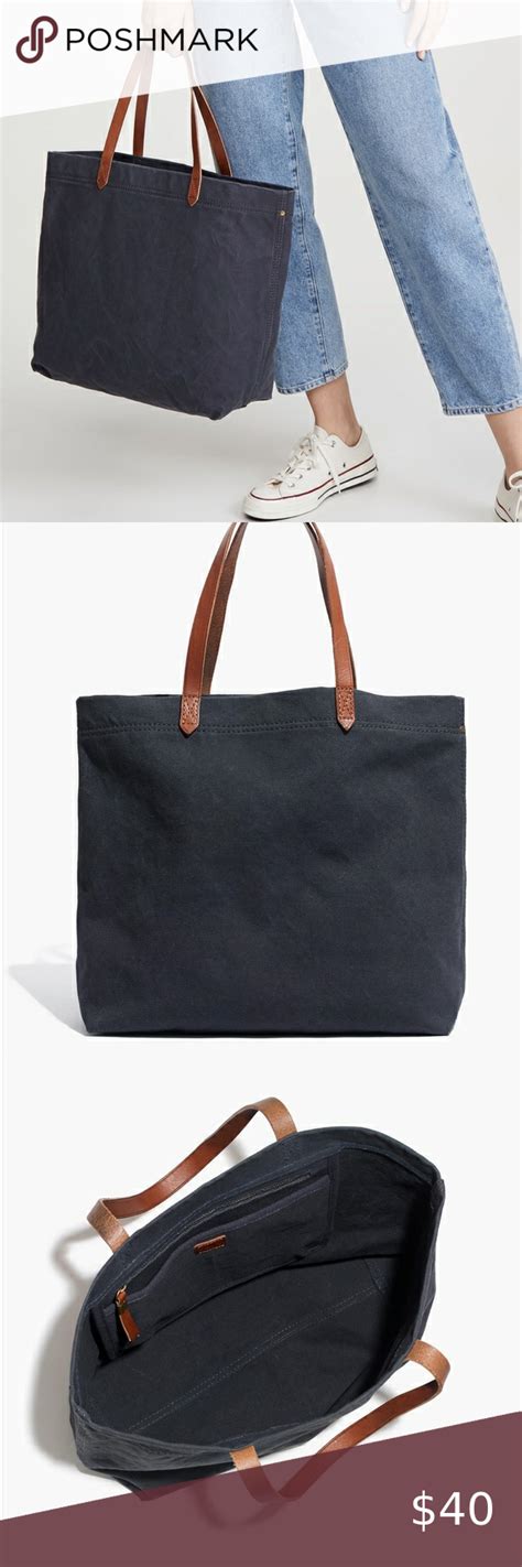 Madewell Canvas Transport Tote Black Sea Transport Tote Madewell