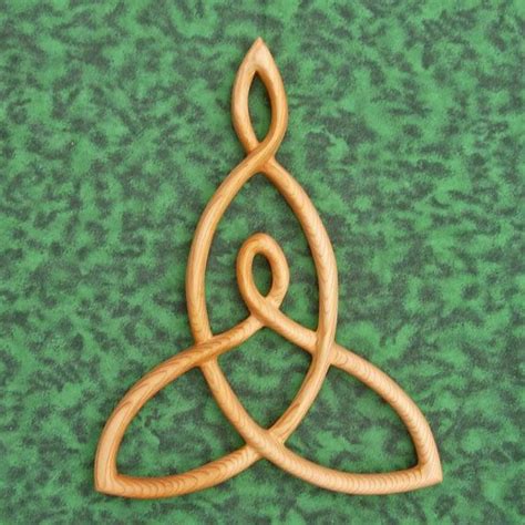 Mother and Child Knot Wood Carved Celtic Knot of Mothers Love Nurturing ... 